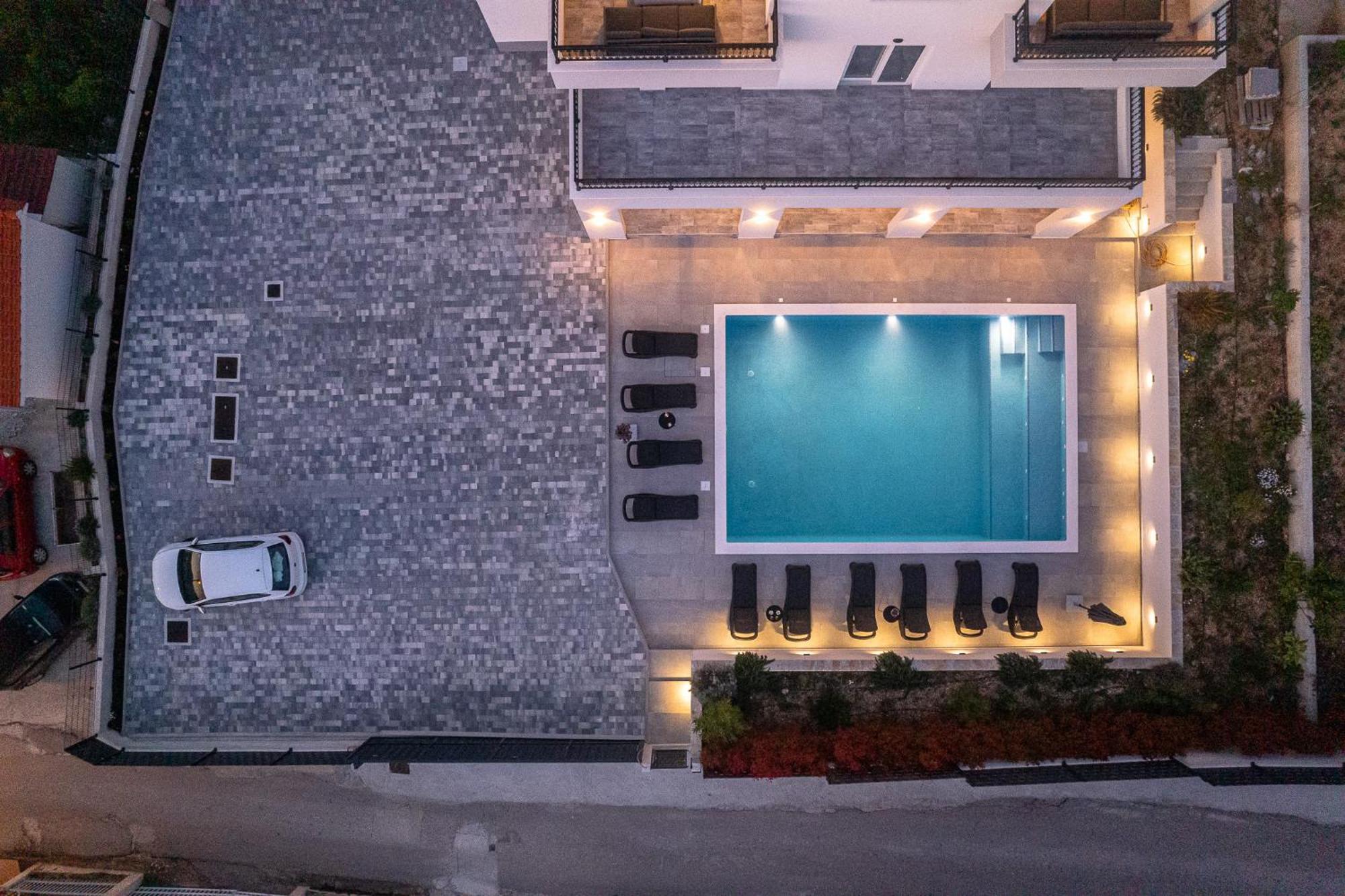 Villa Barbara & Zoran With Free Parking And Heated Swimming Pool Seget Vranjica Ngoại thất bức ảnh